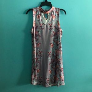 Lilac flowered swing dress